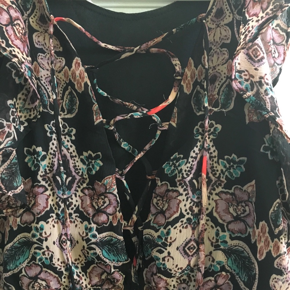 Target dress with lace up back